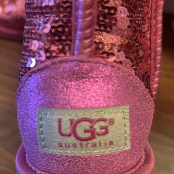 Limited edition Dark Pink Sequin Uggs - Picture 3 of 6